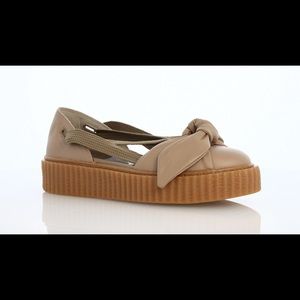 Puma x Fenty by Rihanna Brown Bow Creeper Sandal